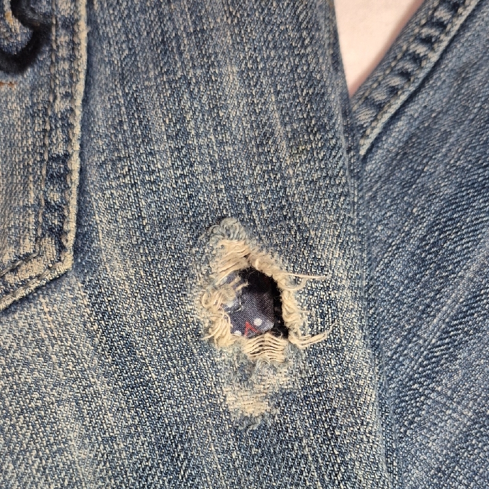 Polo Ralph Lauren Blue Boyfriend Jeans with Red Accents - Picture 8 of 16